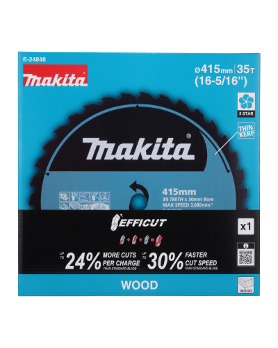 Диск пильный по дереву Efficut Specialized 415x30 35T, MAKITA, E-24848  - фото 3