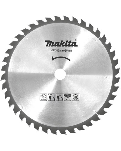Makita JM27170001 | Пиляльний диск Makita: дерево для 2712 315x30 мм 40 зубів JM27170001