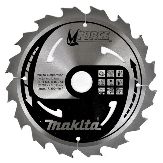 Makita B-07973 | Пиляльний диск Makita MForce по дереву 210x30мм x 16 зубів, B-07973