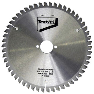 Makita P-05359 | Пильный диск Makita SPECIALIZED: алюминий, ламинат 210х30/25 мм 54 зуба P-05359