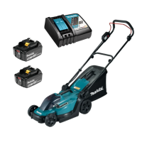 Аккумуляторная газонокосилка Makita LXT DLM330Z + набор аксессуаров, аккумулятор BL1850B (2 шт.) и зарядное устройство DC18RC