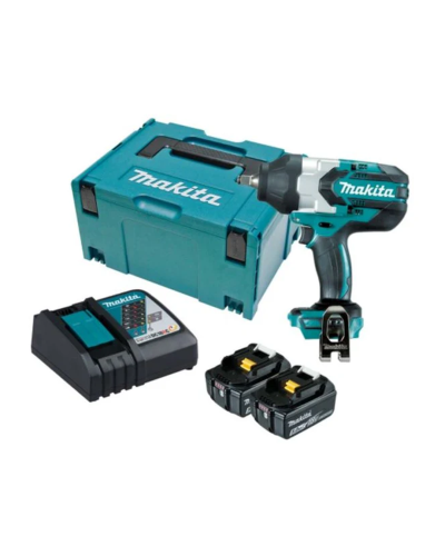 Аккумуляторный ударный гайковерт MAKITA LXT DTW1002RTJ + набор ударных головок E-02989  - фото 2