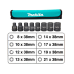 Аккумуляторный ударный гайковерт MAKITA LXT DTW1002RTJ + набор ударных головок E-02989  - фото 5