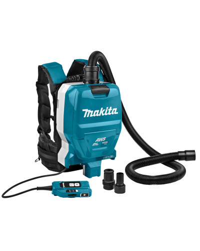 Makita DVC265ZXU | Аккумуляторный пылесос ранцевого типа Makita LXT 18В+18В с AWS, DVC265ZXU (каркас)