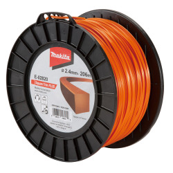 Жилка косильная Makita "Квадратная" 2,4 мм, 206 м, E-02820