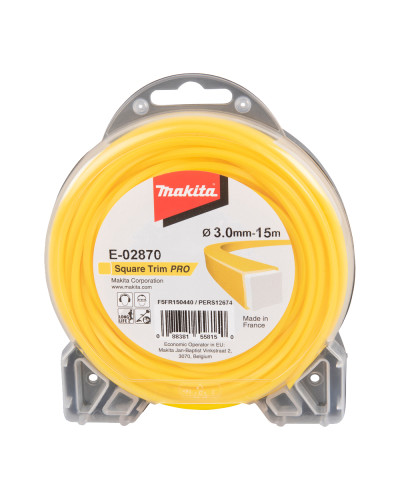 Makita E-02870 | Косильная леска Makita двухслойная PRO 3 мм, 15м. E-02870