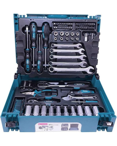 Makita e-11542 | Набір річного інструменту в кейсі Makpac (87 шт.) e-11542