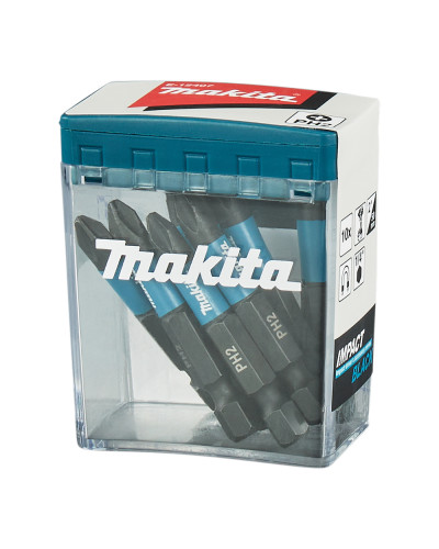 Makita E-12407 | Біти Makita PH2 50 мм Impact Black 10 шт E-12407
