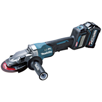 Аккумуляторная угловая шлифмашина с плоским корпусом редуктора Makita XGT 40 V MAX  GA056GZ (каркас)