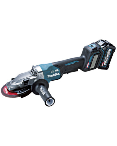 Акумуляторна кутова шліфувальна машина з плоским корпусом редуктора Makita XGT 40 V MAX GA056GZ (каркас)  - фото 3