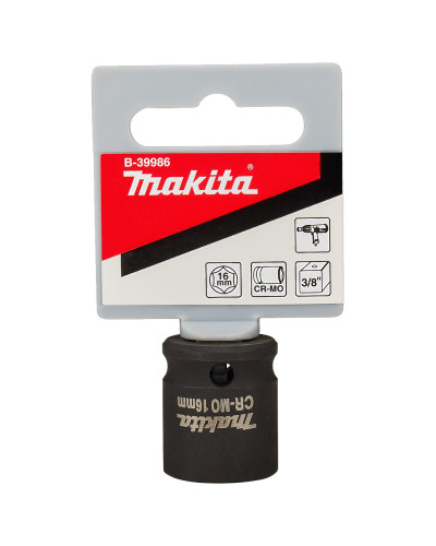 Ударна головка Makita 3/8'', 16х28мм, B-39986  - фото 2