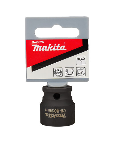 Ударна головка Makita 3/8'', 20х30мм, B-40026  - фото 2
