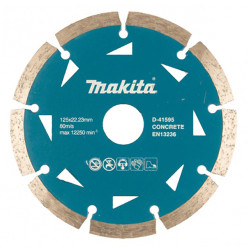 Алмазный диск по бетону сегмент Makita 125х22,23х2.2 мм, D-41595