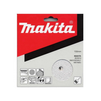 Набір білого шліфувального паперу Ø150 мм К60 6 отворів (10 шт.) Makita P-37661