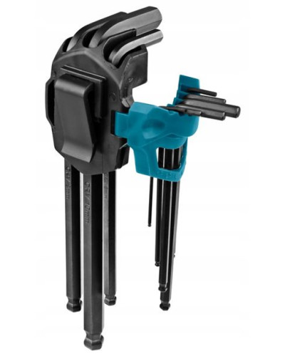 Набір шестигранних ключів Makita 9 шт. (1.5, 2, 2.5, 3, 4, 5, 6, 8, 10 мм), B-65894  - фото 3