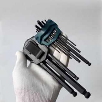 Набір шестигранних ключів Makita 9 шт. (1.5, 2, 2.5, 3, 4, 5, 6, 8, 10 мм), B-65894
