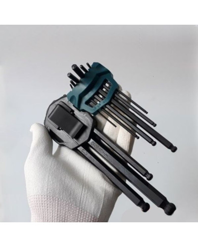 Набір шестигранних ключів Makita 9 шт. (1.5, 2, 2.5, 3, 4, 5, 6, 8, 10 мм), B-65894  - фото 7