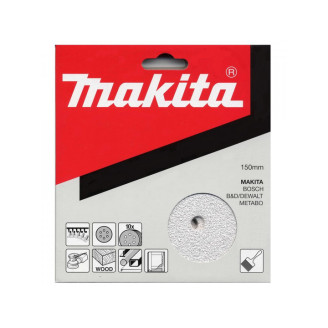Набір білого шліфувального паперу Ø150 мм К400 6 отворів (10 шт.) Makita P-37736