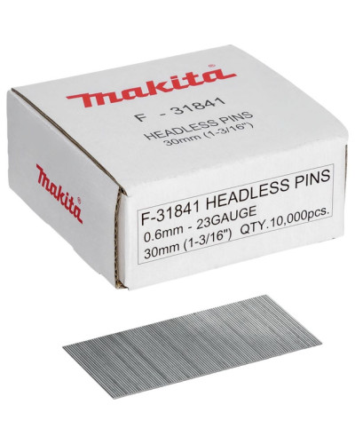 Отделочные гвозди без шляпки 30 мм для AF201Z, DPT351, DPT353, PT354, PT001G Makita F-31841  - фото 4
