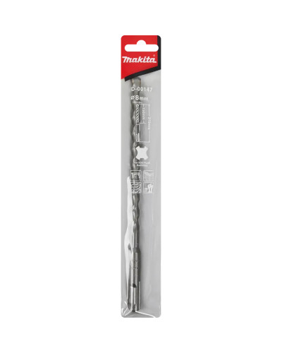 Бур Makita SDS-PLUS 8x210 мм, D-00147  - фото 2
