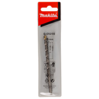 Свердло Makita по бетону 6x100 мм, D-05256