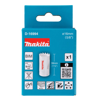 Свердлильна коронка Makita HSS-Bi-Metal 16мм, D-16994