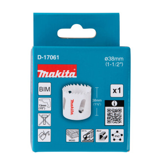 Свердлильна коронка Makita HSS-Bi-Metal 38мм, D-17061