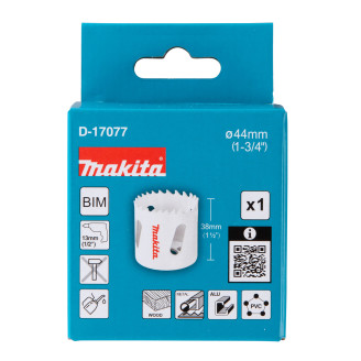 Свердлильна коронка Makita HSS-Bi-Metal 44мм, D-17077