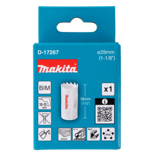 Свердлильна коронка Makita HSS-Bi-Metal 29мм, D-17267