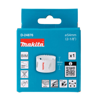 Свердлильна коронка Makita HSS-Bi-Metal 54мм, D-24876