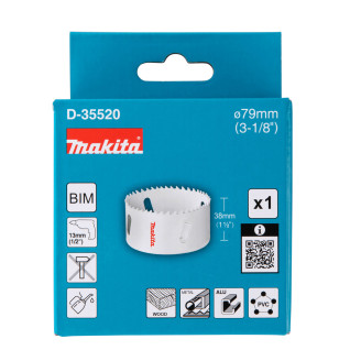Коронка Makita HSS-Bi-Metal 79мм, D-35520