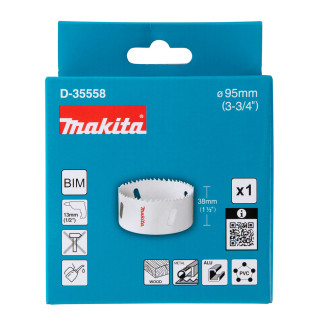 Коронка HSS-Bi-Metal 95 мм Makita D-35558