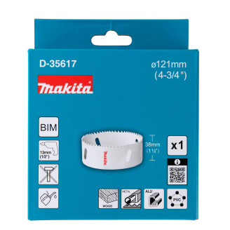 Свердлильна Коронка HSS-Bi-Metal 121 мм Makita D-35617