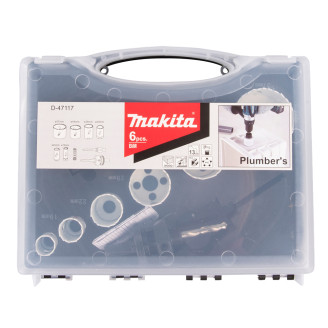 Makita D-47117 | Набір коронок Makita для сантехніка 19,22,29,38,44,57 (6 шт)  D-47117