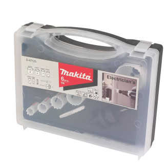 Makita D-47123 | Набір коронок Makita для електрика 16,20,25,32,40,51 (6 шт)  D-47123