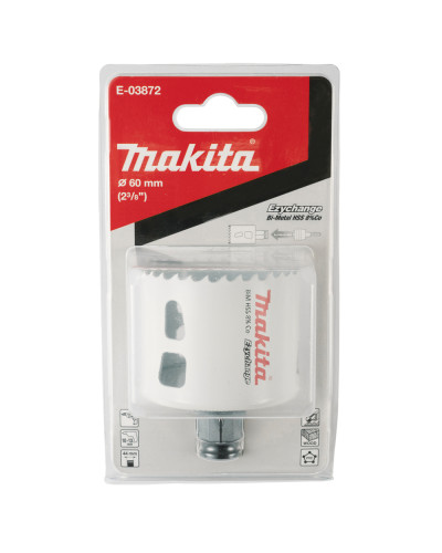 Коронка HSS-BiM Makita Ezychange 60 мм, E-03872  - фото 2