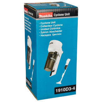 Насадка циклон с фиксатором для CL001G, DCL140, DCL180, DCL181F, DCL280F, DCL281F, CL003G, DCL286F (белая) Makita 1910D3-4