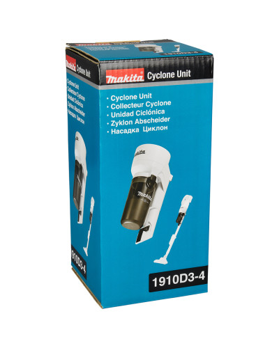 Насадка циклон с фиксатором для CL001G, DCL140, DCL180, DCL181F, DCL280F, DCL281F, CL003G, DCL286F (белая) Makita 1910D3-4  - фото 3