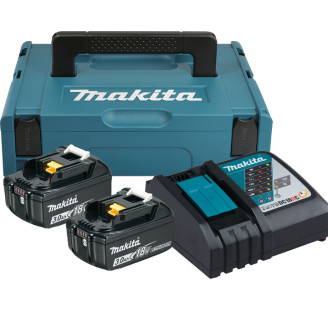 Набор аккумуляторов Makita LXT (BL1830Bx2, DC18RC, Makpac 1), 197952-5