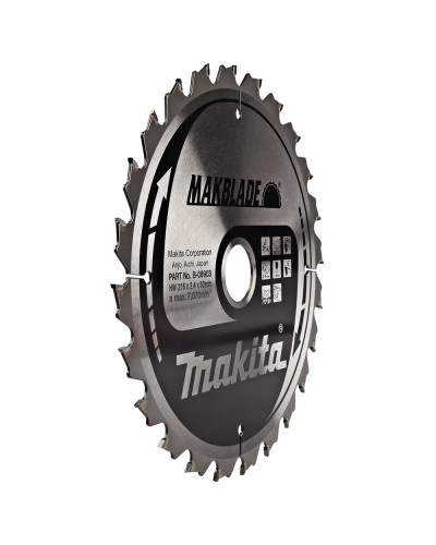 Пильный диск Makita MAKBlade по дереву 216x30мм x 24 зуб, B-08903  - фото 2