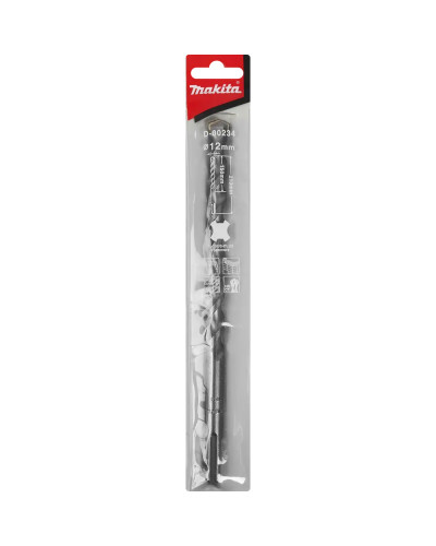 Бур (свердло) MAKITA SDS-PLUS 12x210 мм, D-00234  - фото 2