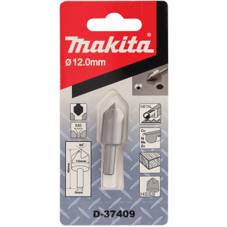 Зенкер MAKITA 5 кромок 12x40 мм, D-37409