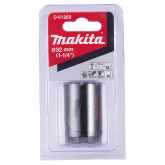 Алмазна коронка Makita по твердій кераміці з водою 32 мм D-61260
