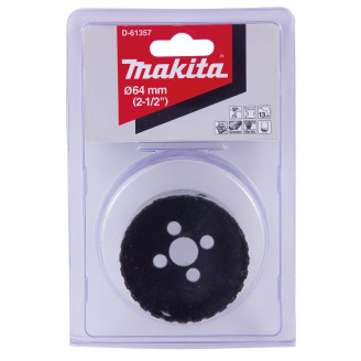 Алмазна коронка Makita по твердій кераміці з водою 64мм, D-61357