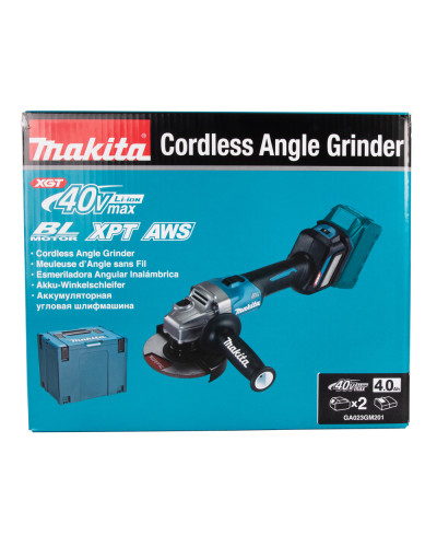 Акумуляторна кутова шліфмашина Makita XGT GA023GM201  - фото 14