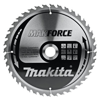 Makita B-08539 | Пиляльний диск Makita MAKForce: дерево 270 мм 40 зубів B-08539