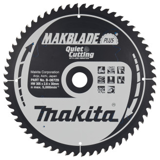 Makita B-08729 | Пильный диск Makita MAKBlade Plus по дереву 305x30мм 60 зуб, B-08729