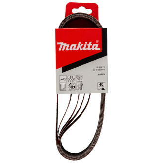 Makita P-36675 | Набір шліфувальних стрічок MAKITA 30х533 мм K40, 5 шт, P-36675