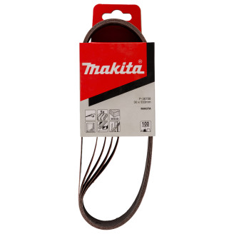 Makita P-36706 | Набір шліфувальних стрічок MAKITA 30х533 мм K100, 5 шт, P-36706