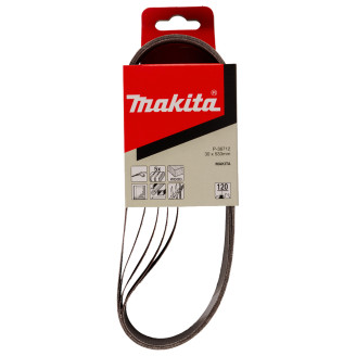 Makita P-36712 | Набір шліфувальних стрічок MAKITA 30х533 мм K120, 5 шт, P-36712